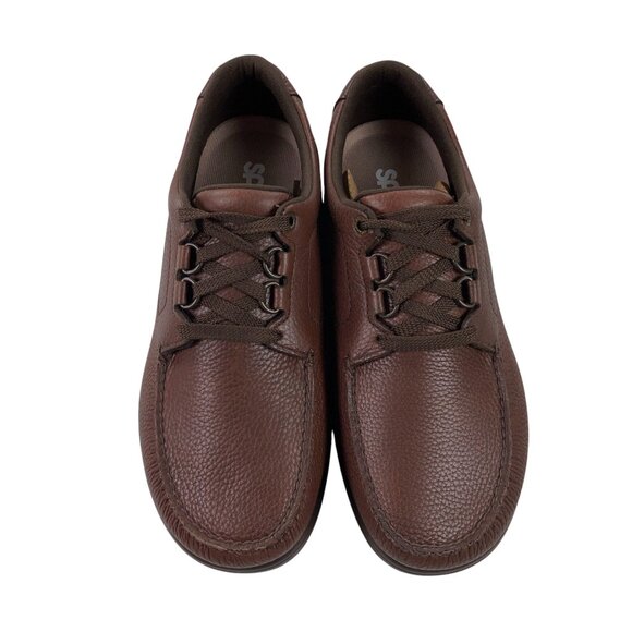 SAS Bout Time Walking Shoes Mens 12.5 WW Tripad Lace Up Moccasin Mulch Brown NEW main image 7